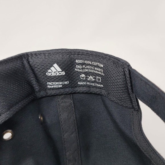 Women's Fit Adidas Hat Black Aeroready Influencer 2, One Size Cap, 3 Stripe Life - Picture 7 of 9